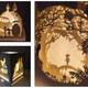 “Totoro Illumination” by Tom Eglington, Layered hand-cut 300 gsm card on metal frame, wood, standard light fitting, glue, flame retardant, 36x30x30"